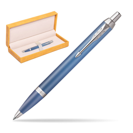 Bolígrafo Parker IM RITUALS BLUE in suede box yellow