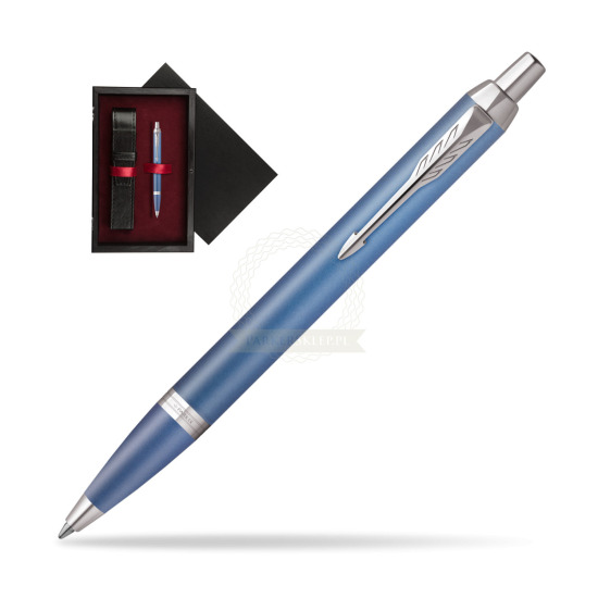 Bolígrafo Parker IM RITUALS BLUE in single wooden box Black Single Maroon