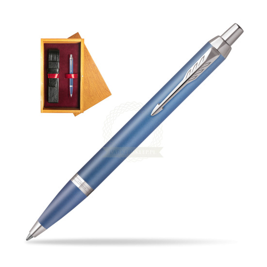 Bolígrafo Parker IM RITUALS BLUE in single wooden box Honey Single Maroon