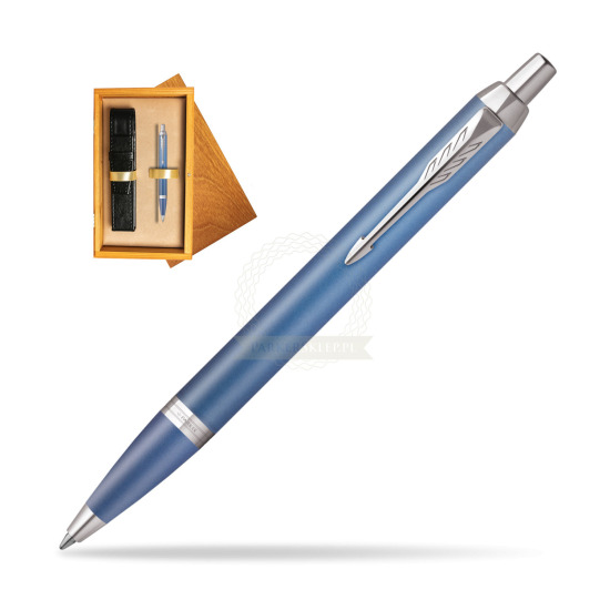 Bolígrafo Parker IM RITUALS BLUE in single wooden box Honey Single Ecru
