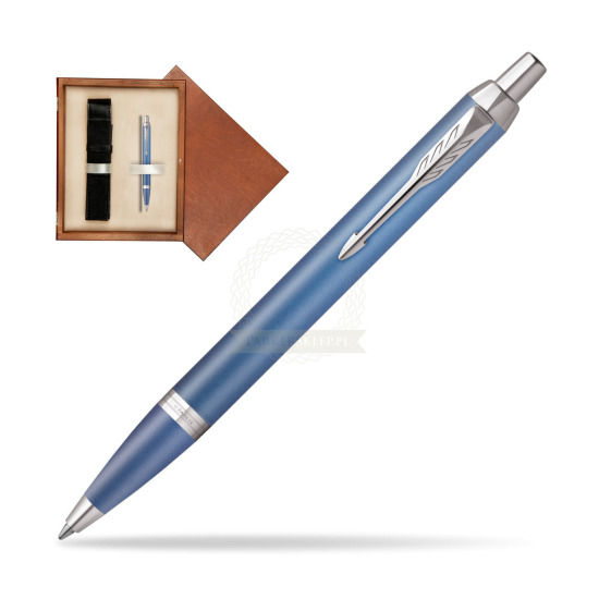 Bolígrafo Parker IM RITUALS BLUE in single wooden box Mahogany Single Ecru