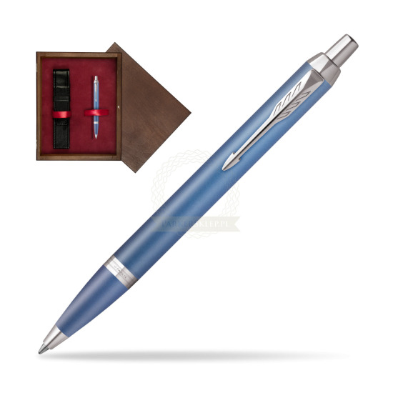 Bolígrafo Parker IM RITUALS BLUE in single wooden box Wenge Single Maroon