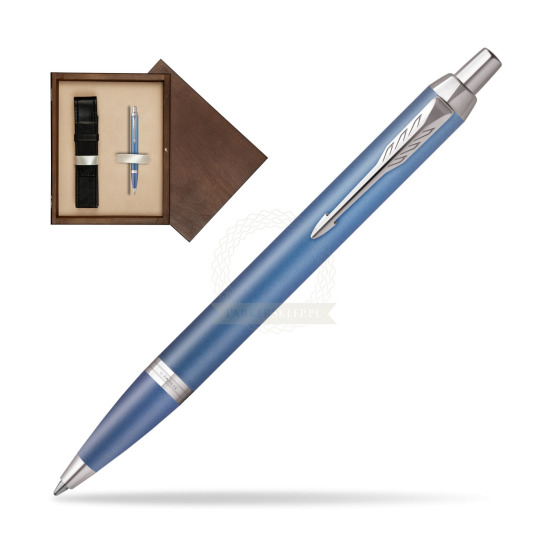 Bolígrafo Parker IM RITUALS BLUE in single wooden box Wenge Single Ecru