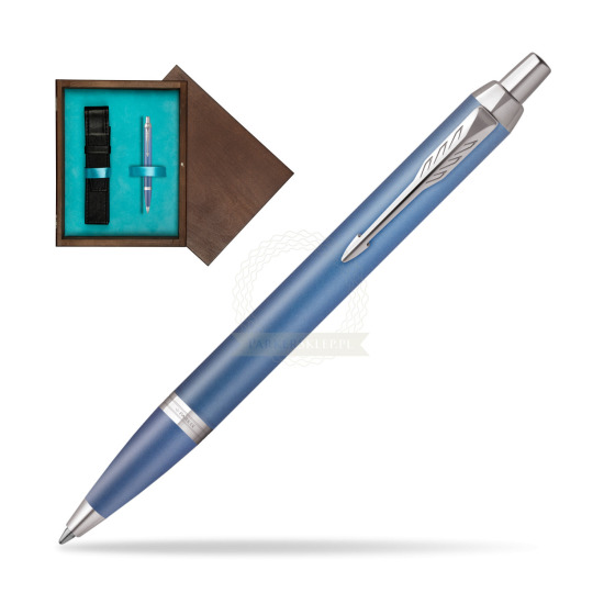 Bolígrafo Parker IM RITUALS BLUE in single wooden box Wenge Single Turquoise 