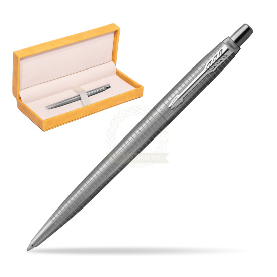 Jotter Premium 70TH ANNIVERSARY STEEL CT Ballpoint Pen in suede box yellow