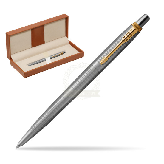 Jotter Premium 70TH ANNIVERSARY STEEL GT Ballpoint Pen  in classic box brown