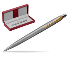 Jotter Premium 70TH ANNIVERSARY STEEL GT Ballpoint Pen in the red leather box