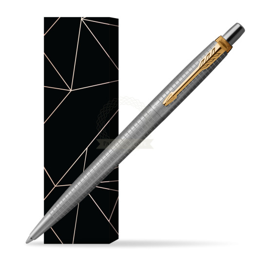 Jotter Premium 70TH ANNIVERSARY STEEL GT Ballpoint Pen in cover Lucky