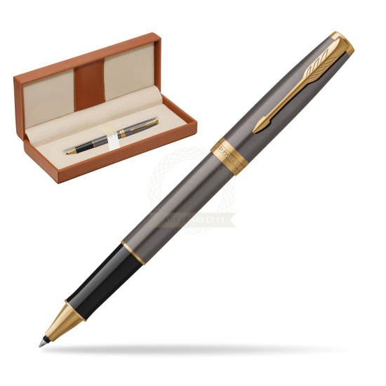 Parker SONNET Grey Core GT Penna Rollerball  in classic box brown