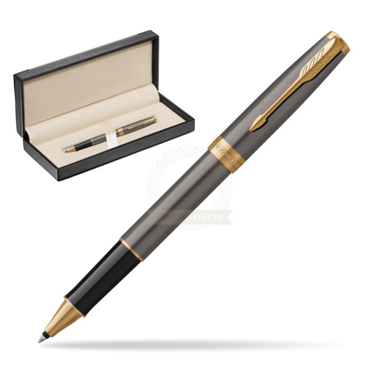 Parker SONNET Grey Core GT Penna Rollerball in classic box black