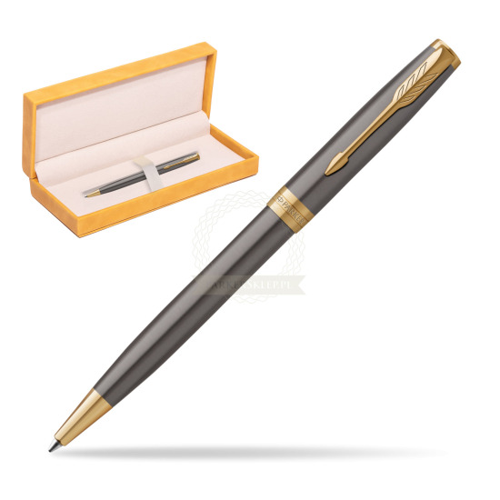 Parker SONNET Grey Core GT Penna a sfera in suede box yellow