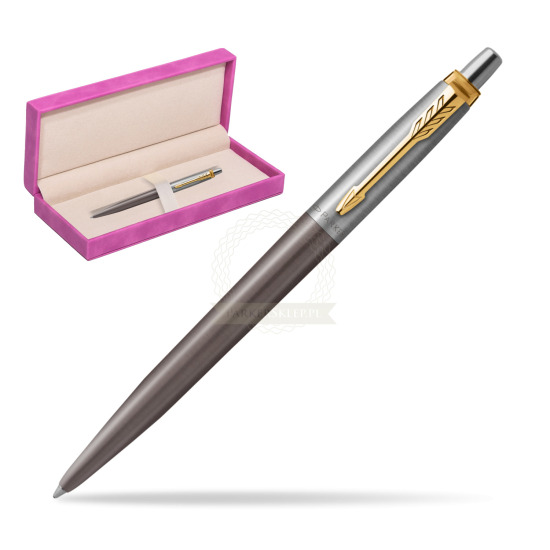 Parker Jotter XL Grey Core GT Penna a Sfera in suede box fuchsia
