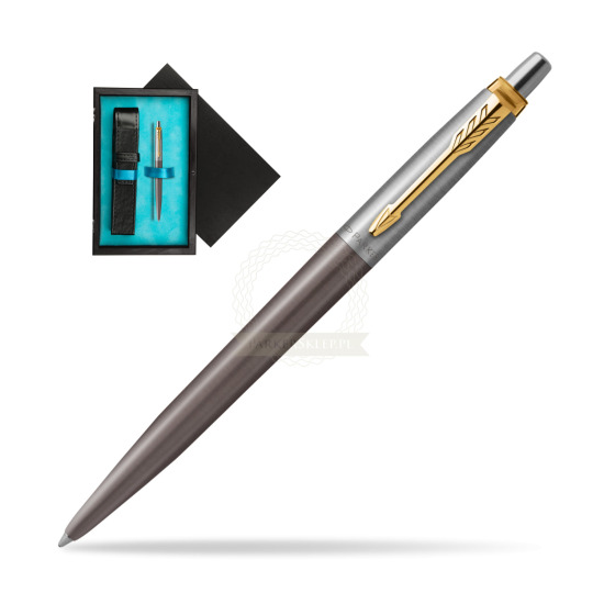Parker Jotter Grey Core GT Penna a Sfera in single wooden box Black Single Turquoise