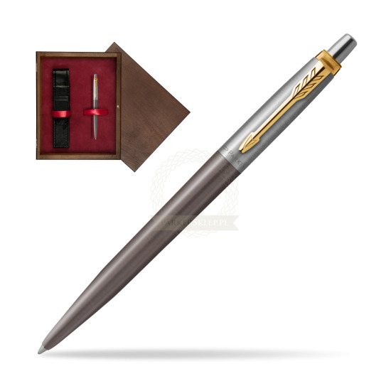 Parker Jotter Grey Core GT Penna a Sfera in single wooden box Wenge Single Maroon