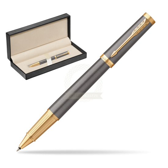 Parker Ingenuity Grey Core GT Penna Rollerball in classic box pure black