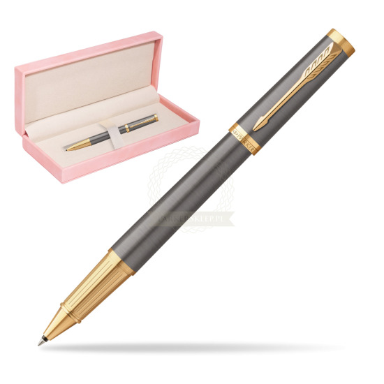 Parker Ingenuity Grey Core GT Penna Rollerball in suede box pink