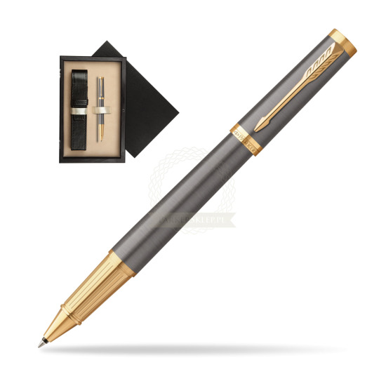 Parker Ingenuity Grey Core GT Penna Rollerball in single wooden box Wenge Single Ecru