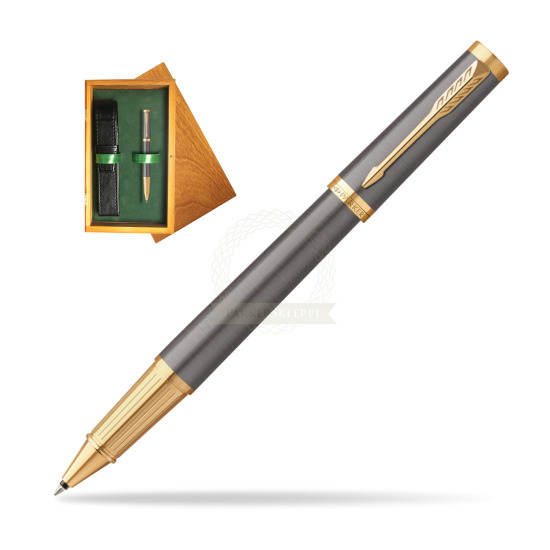 Parker Ingenuity Grey Core GT Penna Rollerball in single wooden box Honey Single Green