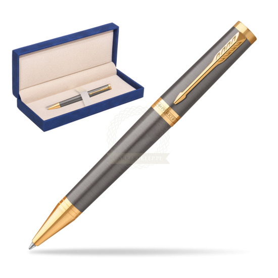 Parker Ingenuity Grey Core GT Penna a sfera in suede box navy blue