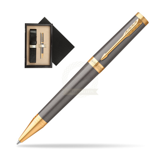 Parker Ingenuity Grey Core GT Penna a sfera in single wooden box Wenge Single Ecru