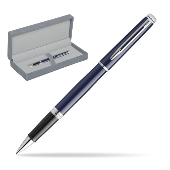 Waterman HÉMISPHÈRE BLUE CORE RollerPenna a Sfera in suede box grey