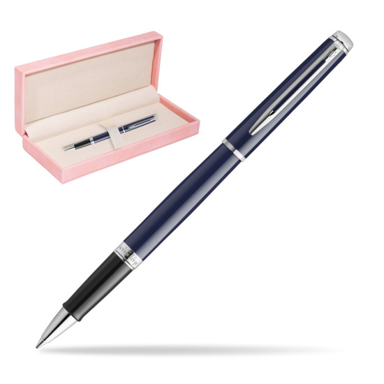 Waterman HÉMISPHÈRE BLUE CORE RollerPenna a Sfera in suede box pink