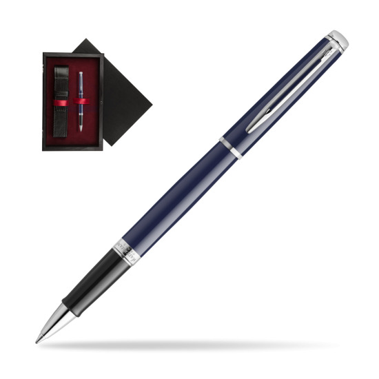 Waterman HÉMISPHÈRE BLUE CORE RollerPenna a Sfera in single wooden box Black Single Maroon