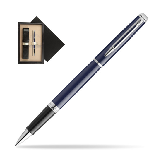 Waterman HÉMISPHÈRE BLUE CORE RollerPenna a Sfera in single wooden box Wenge Single Ecru