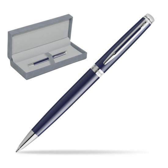 Waterman HÉMISPHÈRE BLUE CORE Penna a Sfera in suede box grey