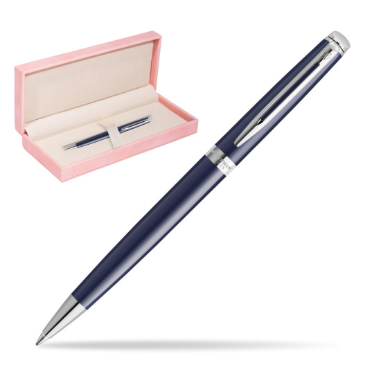 Waterman HÉMISPHÈRE BLUE CORE Penna a Sfera in suede box pink