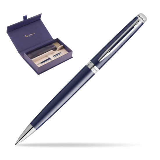 Waterman HÉMISPHÈRE BLUE CORE Penna a Sfera in original Waterman box, slide-out case