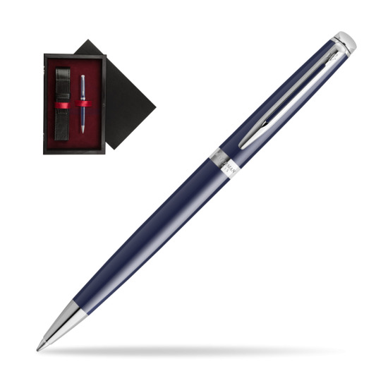 Waterman HÉMISPHÈRE BLUE CORE Penna a Sfera in single wooden box Black Single Maroon
