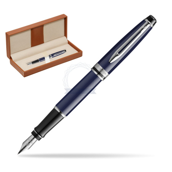 Waterman EXPERT BLUE CORE Penna Stilografica  in classic box brown