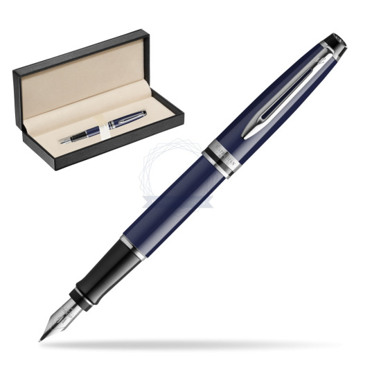 Waterman EXPERT BLUE CORE Penna Stilografica in classic box pure black