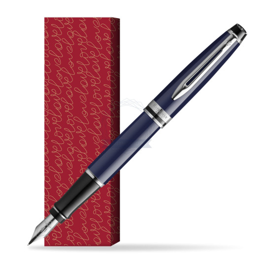 Waterman EXPERT BLUE CORE Penna Stilografica in cover True Love