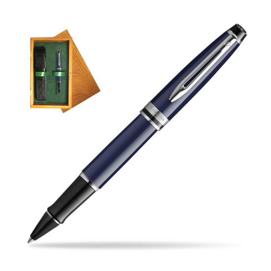 Waterman EXPERT BLUE CORE RollerPenna a Sfera in single wooden box Honey Single Green