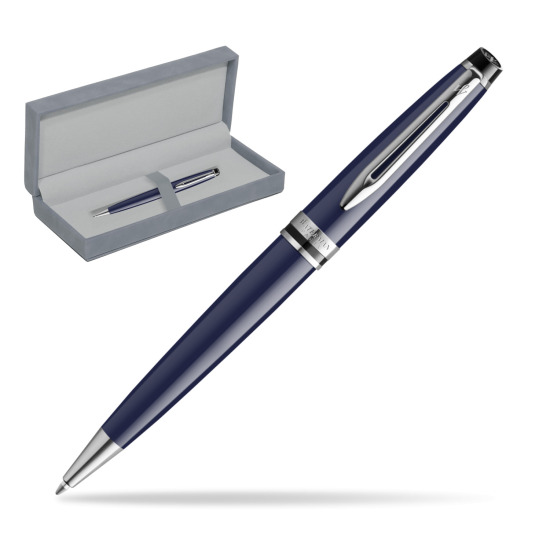 Waterman EXPERT BLUE CORE Penna a Sfera in suede box grey