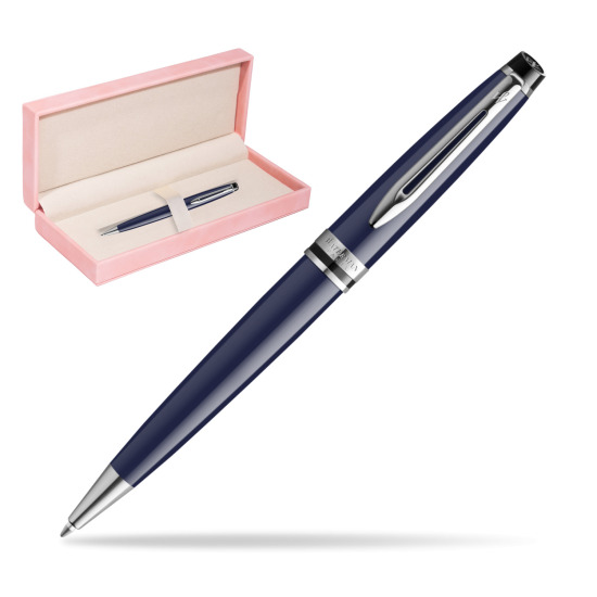 Waterman EXPERT BLUE CORE Penna a Sfera in suede box pink