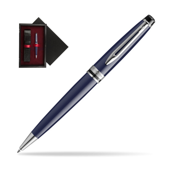 Waterman EXPERT BLUE CORE Penna a Sfera in single wooden box Black Single Maroon