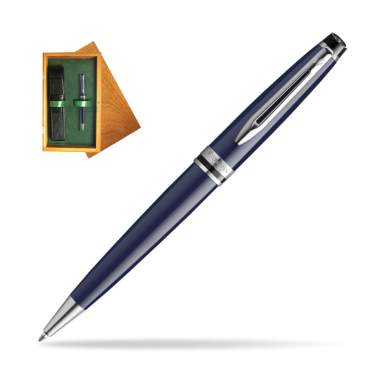 Waterman EXPERT BLUE CORE Penna a Sfera in single wooden box Honey Single Green