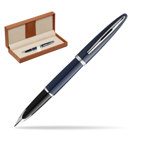 Waterman CARÈNE BLUE CORE Penna Stilografica  in classic box brown