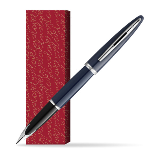 Waterman CARÈNE BLUE CORE Penna Stilografica in cover True Love