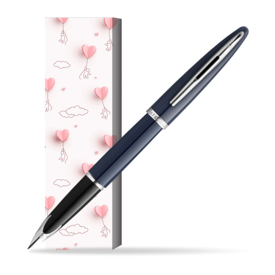 Waterman CARÈNE BLUE CORE Penna Stilografica in cover Love is in the air