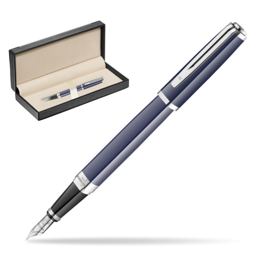 Waterman EXCEPTION BLUE CORE Penna Stilografica in classic box black