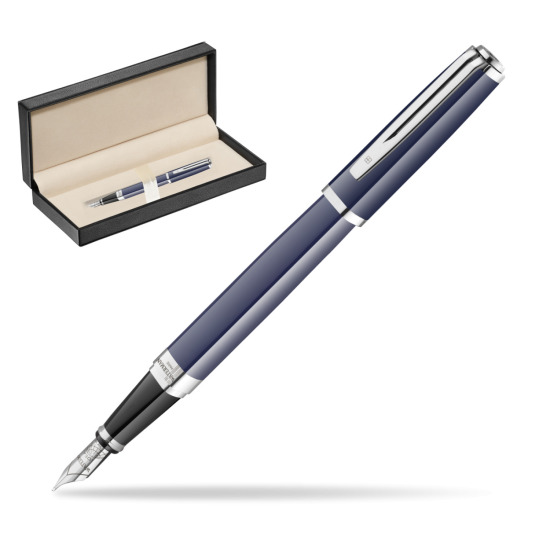Waterman EXCEPTION BLUE CORE Penna Stilografica in classic box pure black