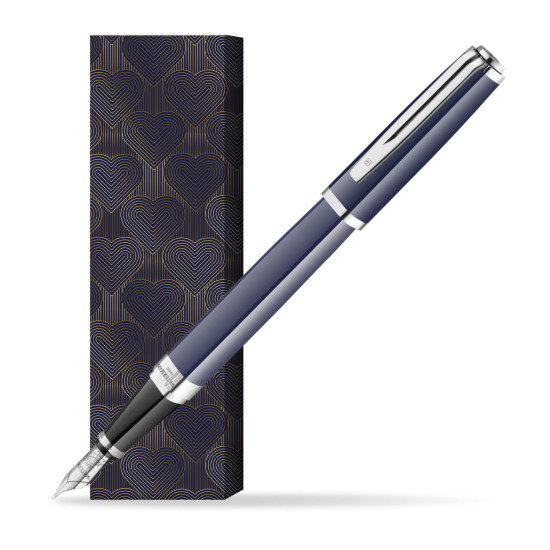 Waterman EXCEPTION BLUE CORE Penna Stilografica in cover Glamour Love