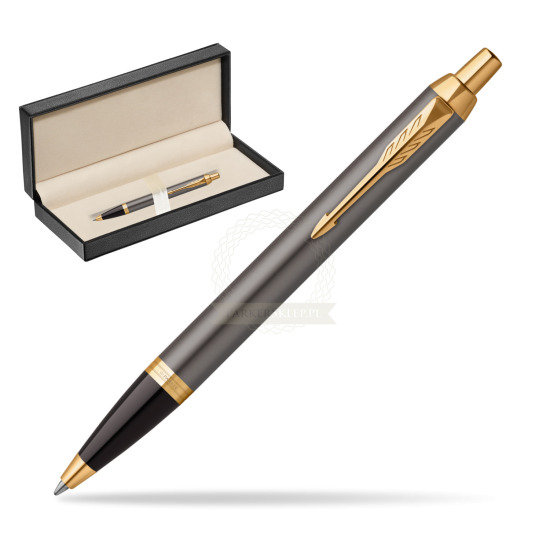 Parker IM Grey Core GT Penna a Sfera in classic box pure black