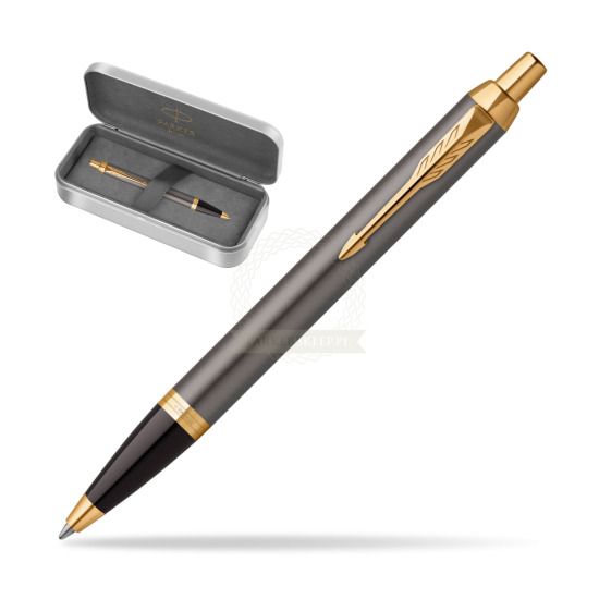 Parker IM Grey Core GT Penna a Sfera in Parker metal gift box, special edition