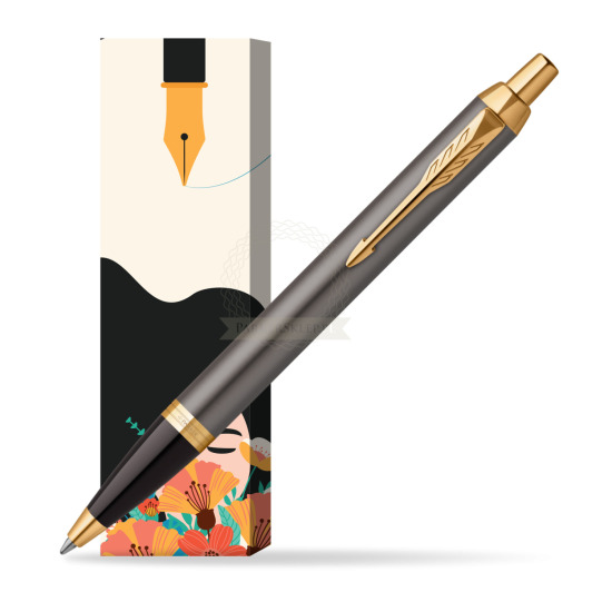 Parker IM Grey Core GT Penna a Sfera in cover Poppy