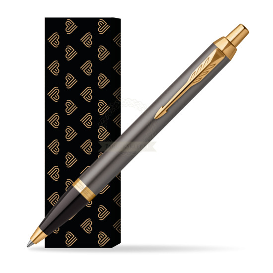 Parker IM Grey Core GT Penna a Sfera in cover Golden Hearts
